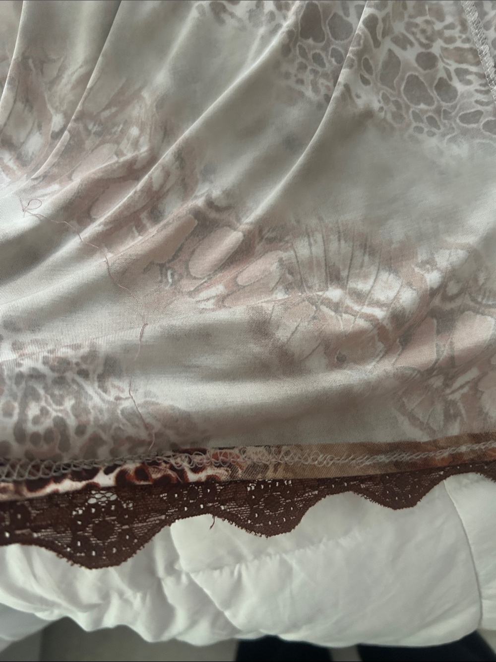 Cutest Vintage Brown Leopard Print Lace-Trim Camisole Tank Top - Picture 7 of 7